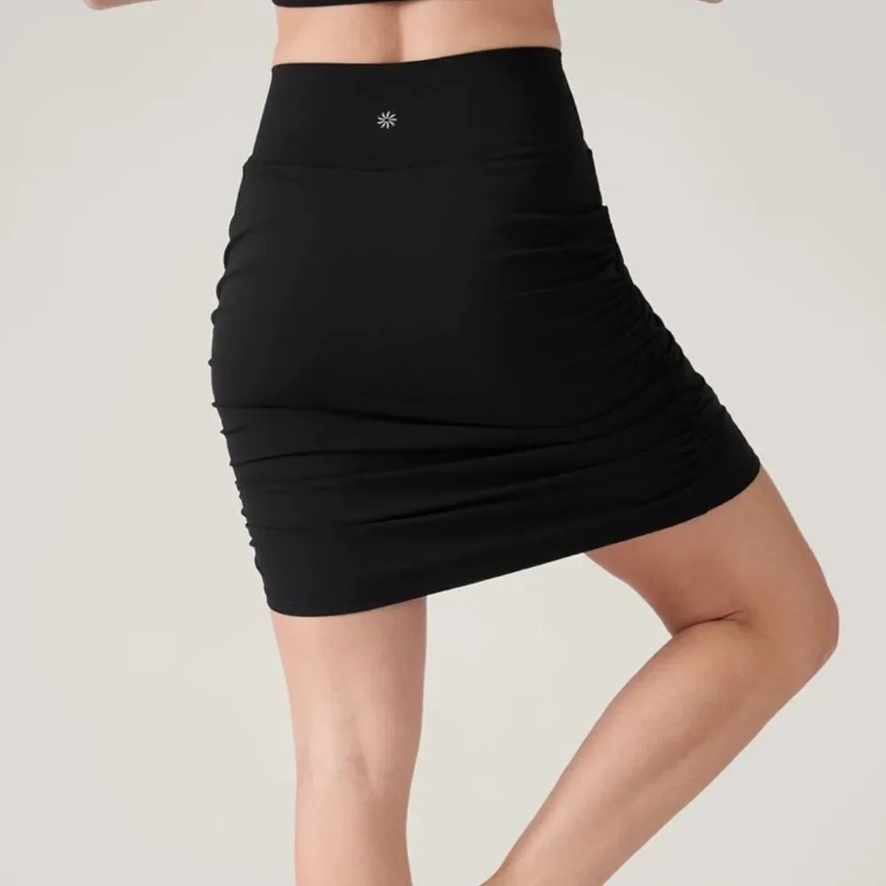 Athleta Black Transcend Skort Pencil Skirt Size SP‎
